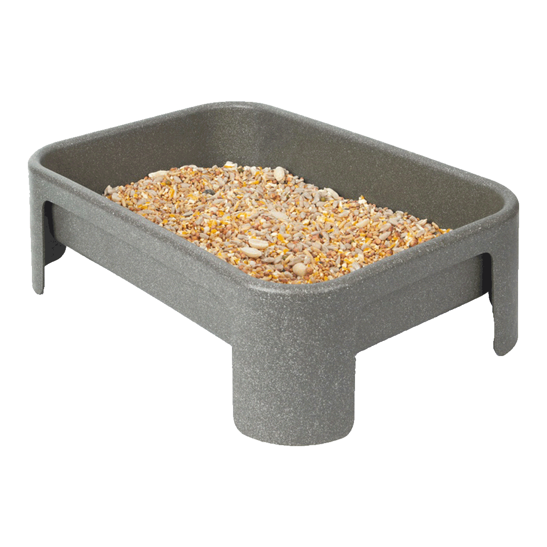 Vogelbad of voederschaal van 100% gerecycled plastic