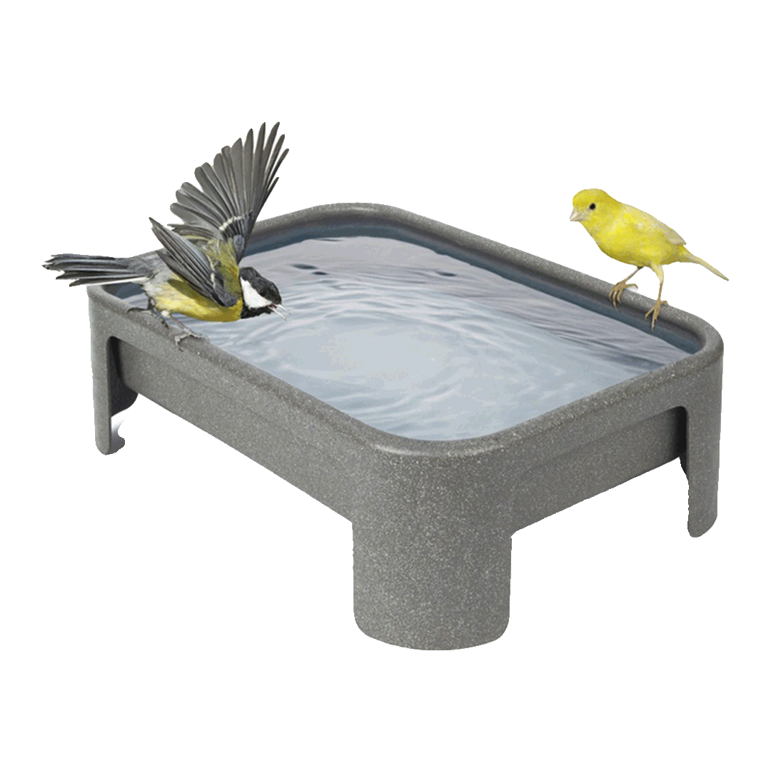 Vogelbad of voederschaal van 100% gerecycled plastic