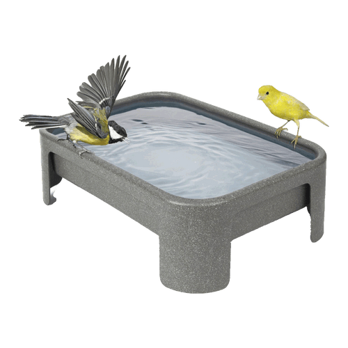 Vogelbad of voederschaal van 100% gerecycled plastic