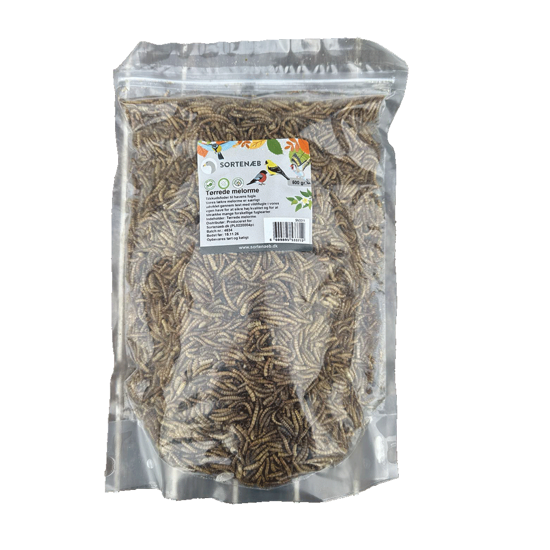 Sortenæb gedroogde meelwormen 0,5 kg