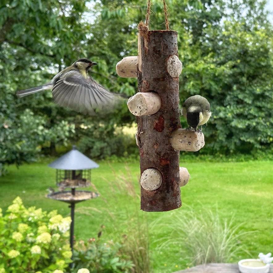 Sortenæb houten houder voor energierollen
